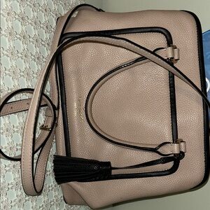 Kate Spade Taupe and Black Shoulder Bag